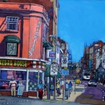 I am comfortable painting a street scene in Northampton