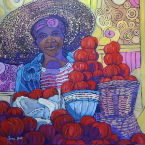 Market Woman Selling Tomatoes (Ghana)